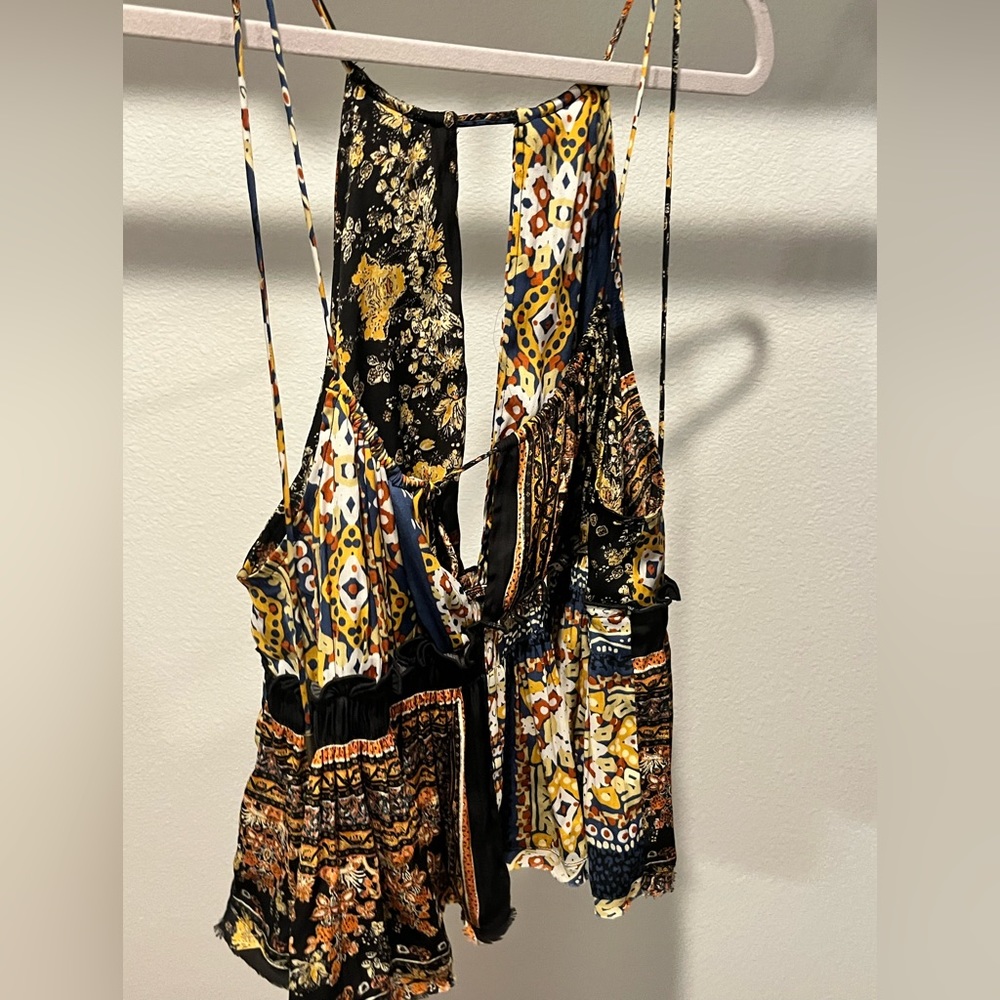 Patterned Free People Blouse